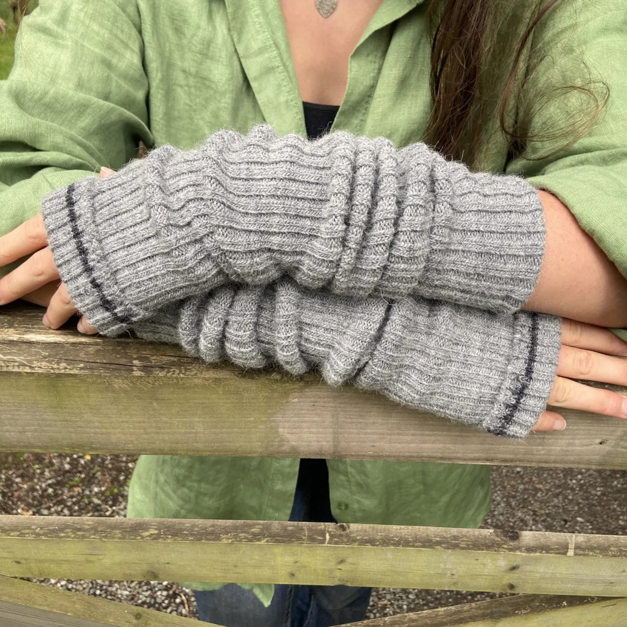 Wool Arm Warmers alt=
