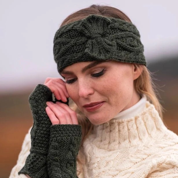 Wool Knit Headband alt=
