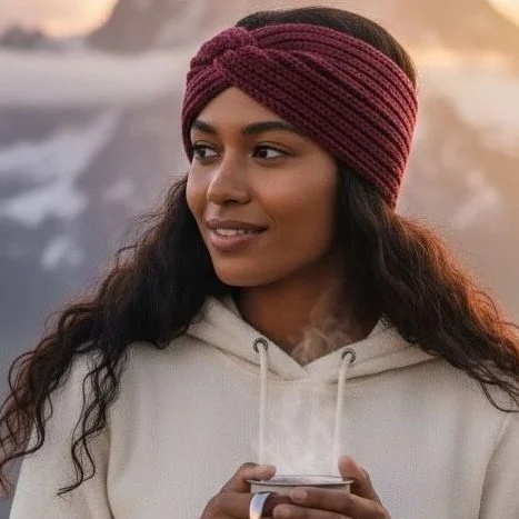 Wool Knit Headband alt=
