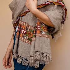 Wool Shawl Wrap alt=