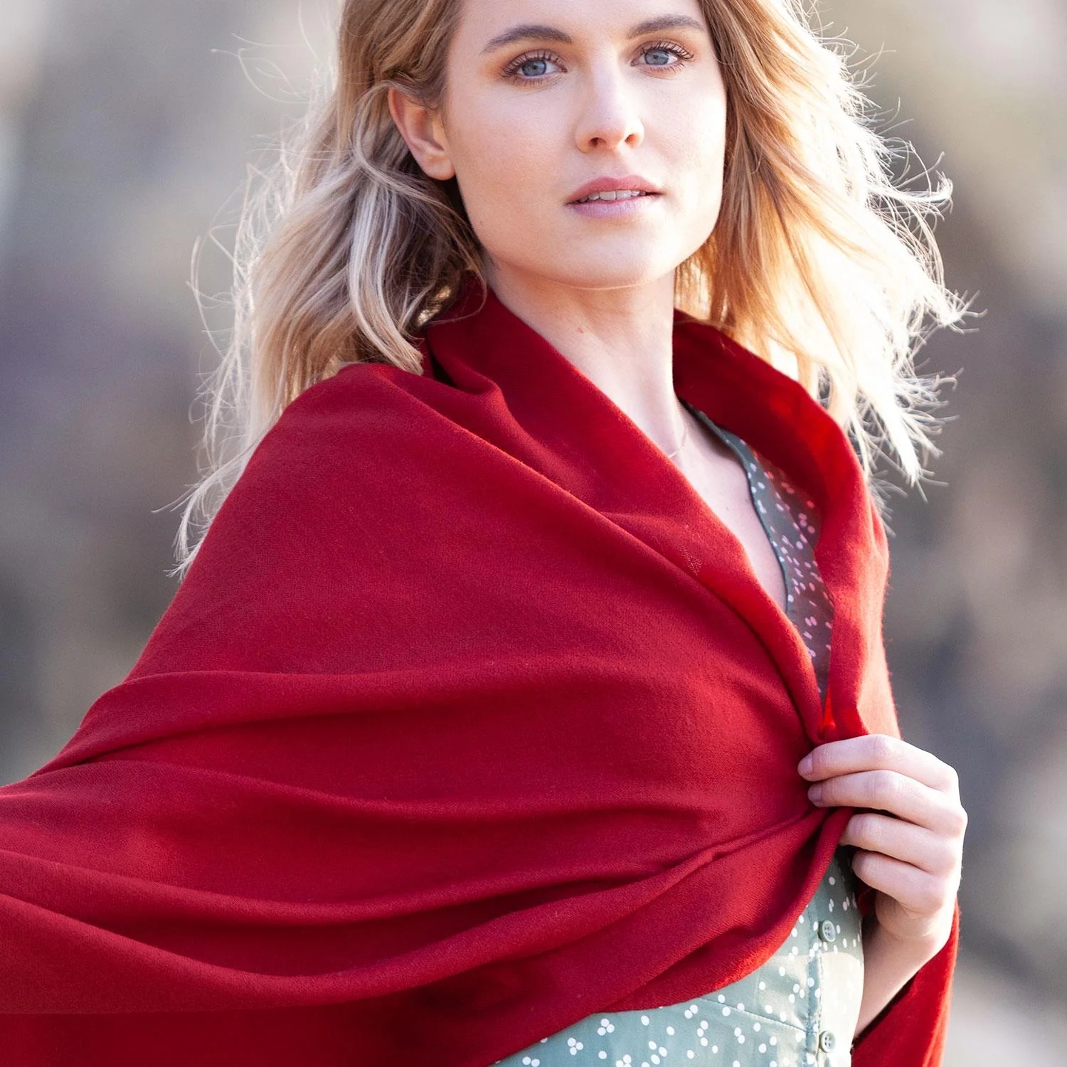 Wool Shawl Wrap alt=