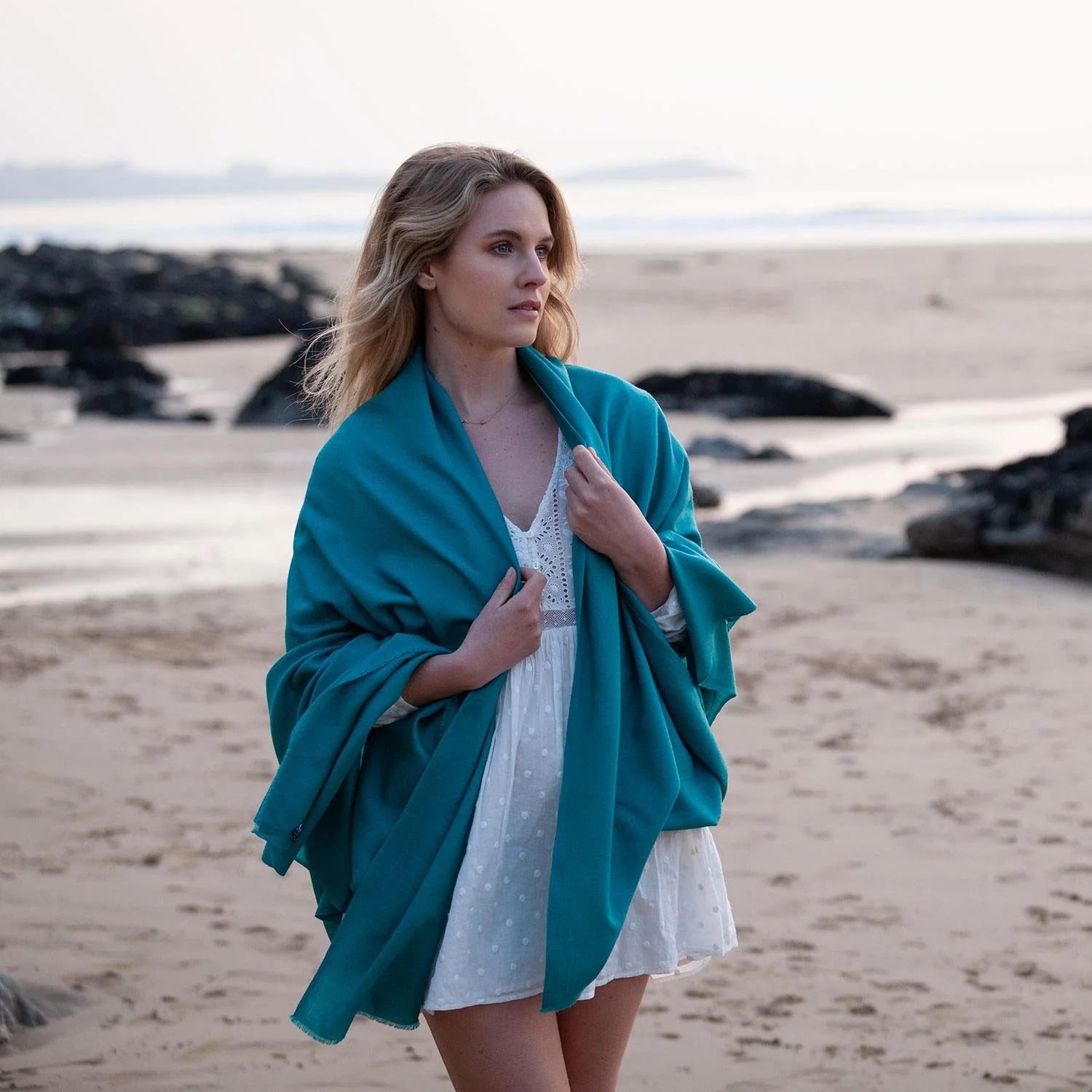 Wool Shawl Wrap alt=