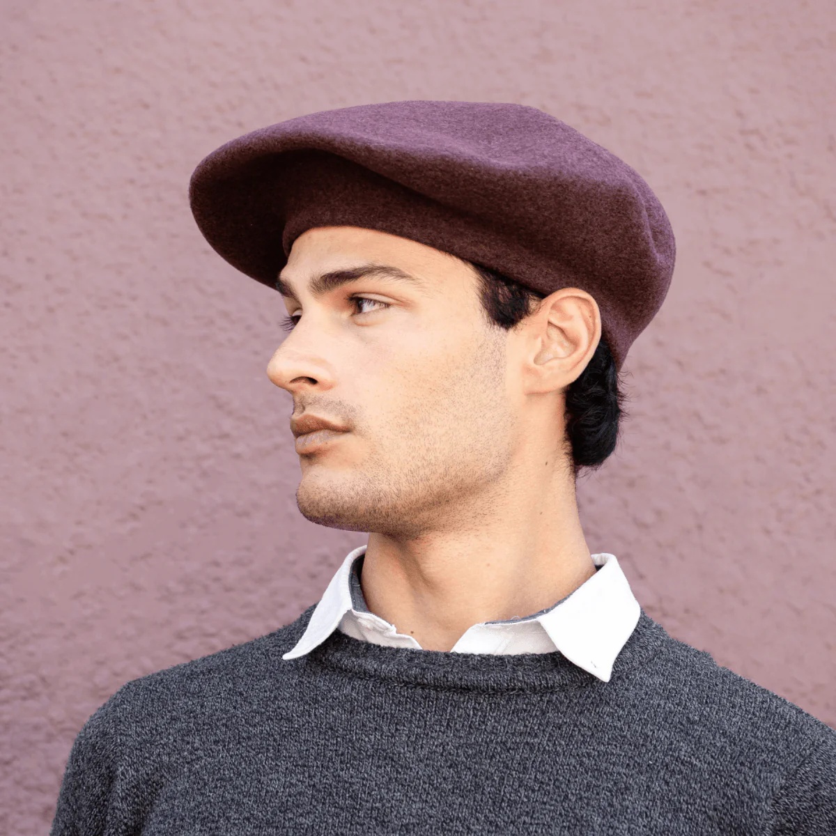 Wool Beret Hat alt=